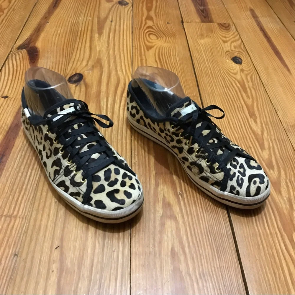 Keds Kate Spade Animal Hair Leopard Print Sneakers, EUC, 7.5 - Picture 5 of 13